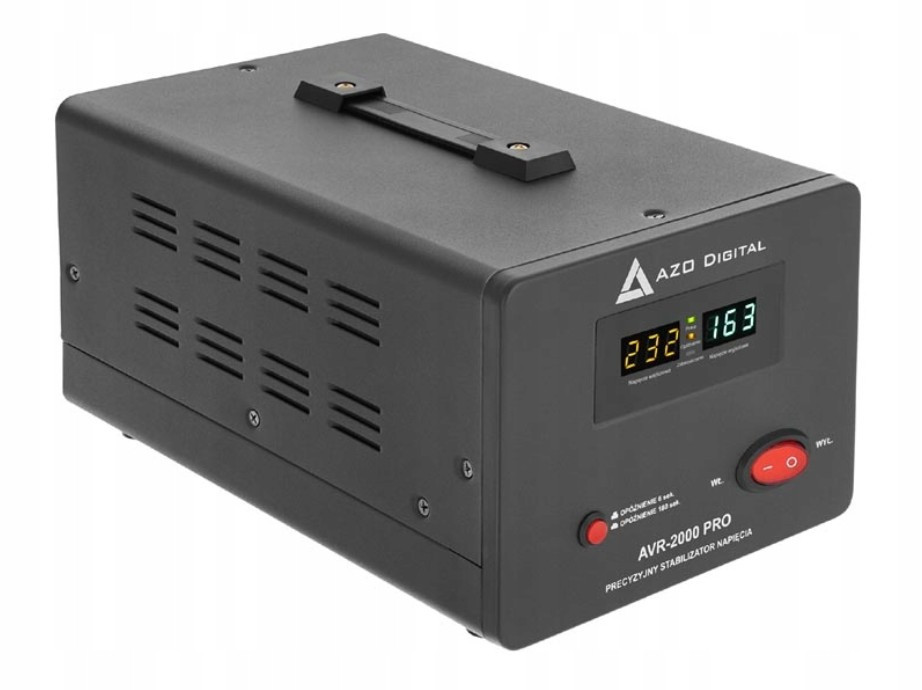 Стабілізатор напруги AZO AVR-2000 PRO 2000VA 1200W - Зображення 3