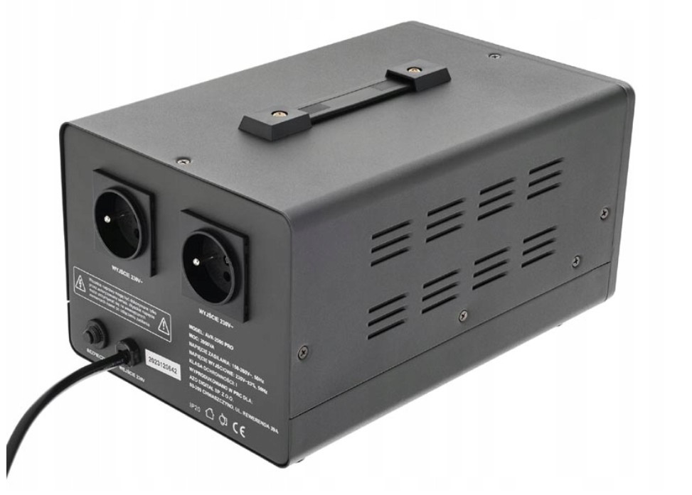 Стабілізатор напруги AZO AVR-2000 PRO 2000VA 1200W - Зображення 4