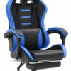 Геймерське крісло Hell's Chair HC-1039 2.0 Blue Black екошкіра