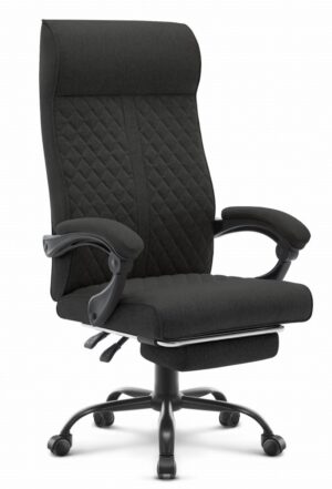 Офісне крісло Hell's Chair HC-1030 Black, чорна тканина