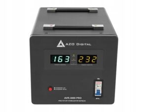 Стабілізатор напруги AZO AVR-3000 3000 ВА 1800 Вт, Pure SINUS