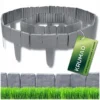 Садовий палісад для газону KRUMAN GARDEN PALISADE 250 см x 23 см СІРИЙ КАМІНЬ KMDW39