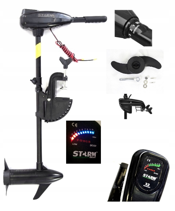 Електричний підвісний двигун для човна STORM 32LB