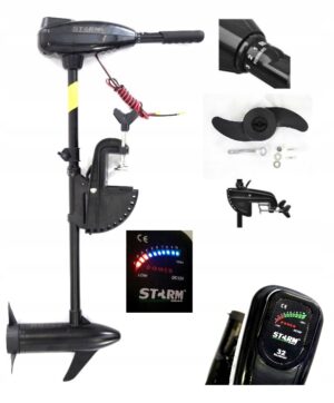 Електричний підвісний двигун для човна STORM 24W 55LBS 12V