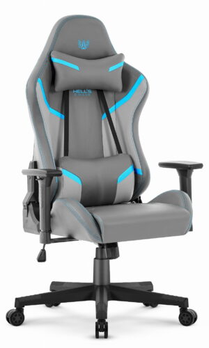 Геймерське крісло Hell's Chair HC-2002 Grey Blue