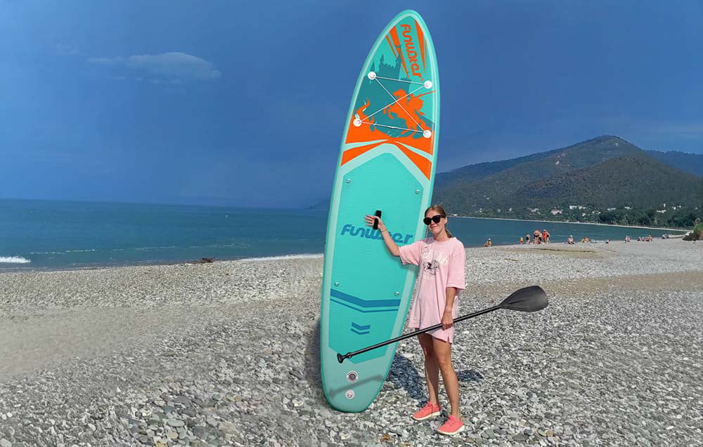SUP-дошка надувна FunWater SUPFW70A 3,5 м (бірюзова) - Зображення 5