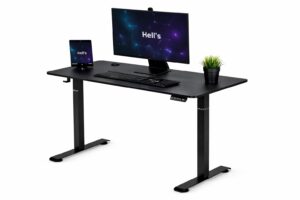 Стіл Hell's Chair з електричним регулюванням Black 140x70 см