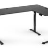 Стіл Hell's Chair Black з електричним регулюванням кутовий 180x120 см