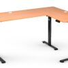 Стіл Hell's Chair Oak Wood Black з електричним регулюванням кутовий 180x120 см