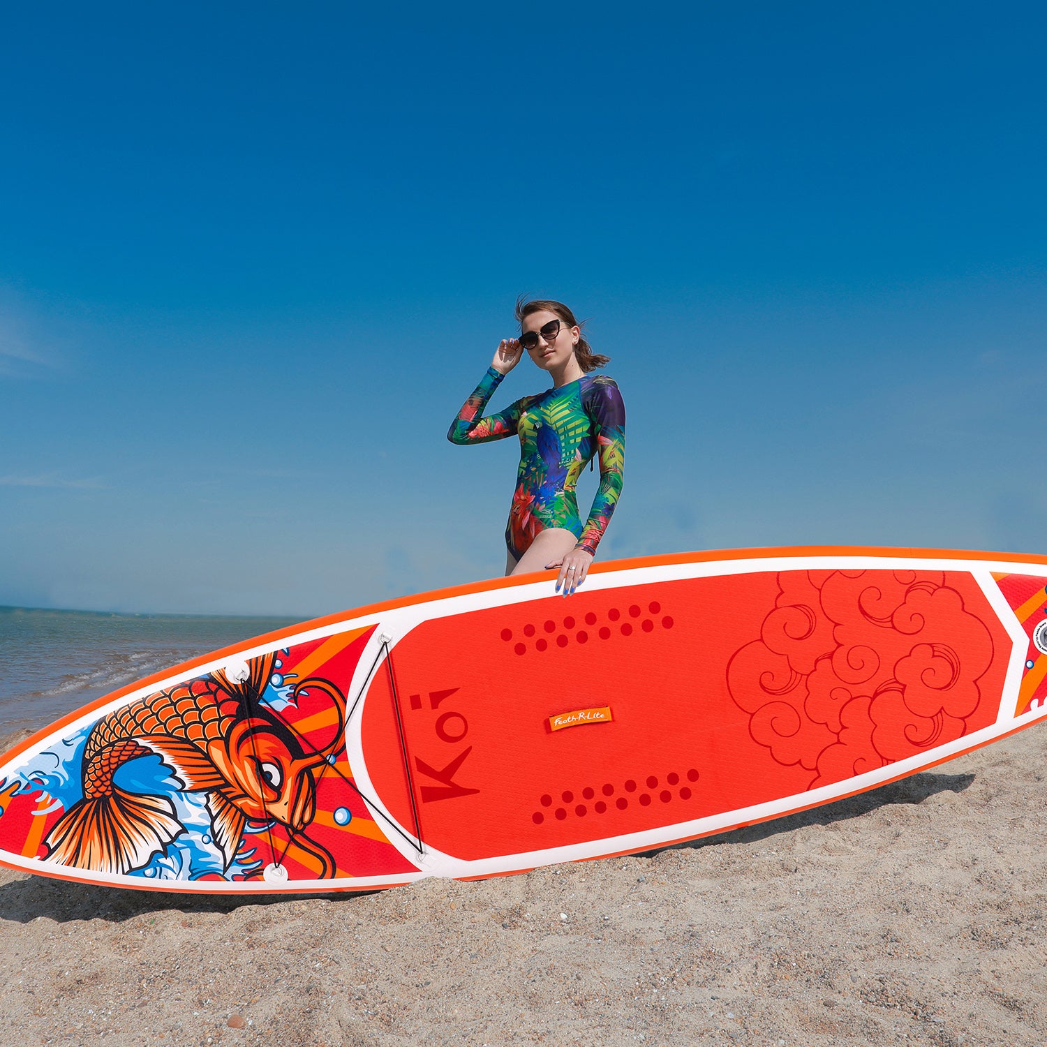 SUP дошка Funwater Feath-R Lite Koi 3,5 м SUPFR01E - Зображення 8