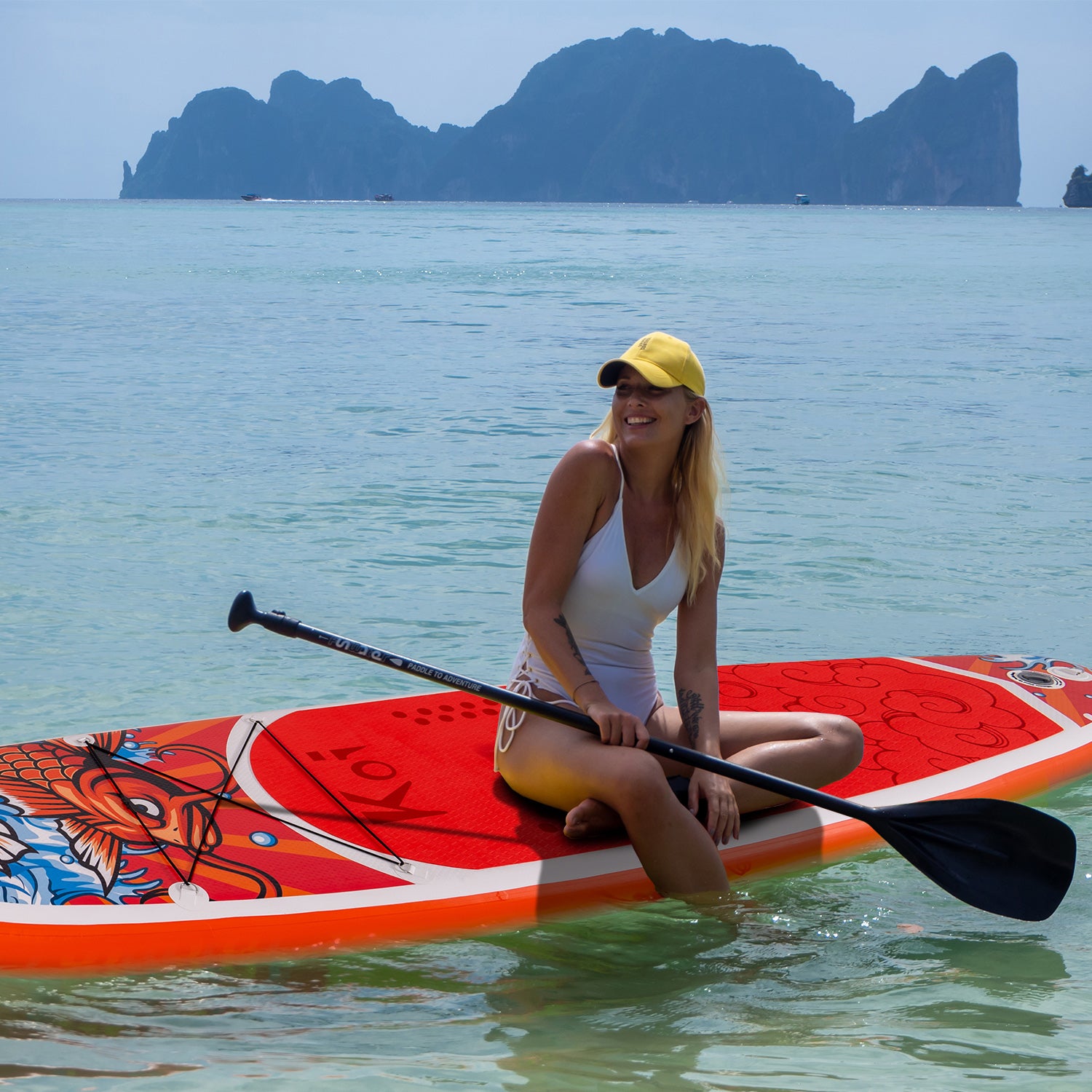 SUP дошка Funwater Feath-R Lite Koi 3,5 м SUPFR01E - Зображення 7