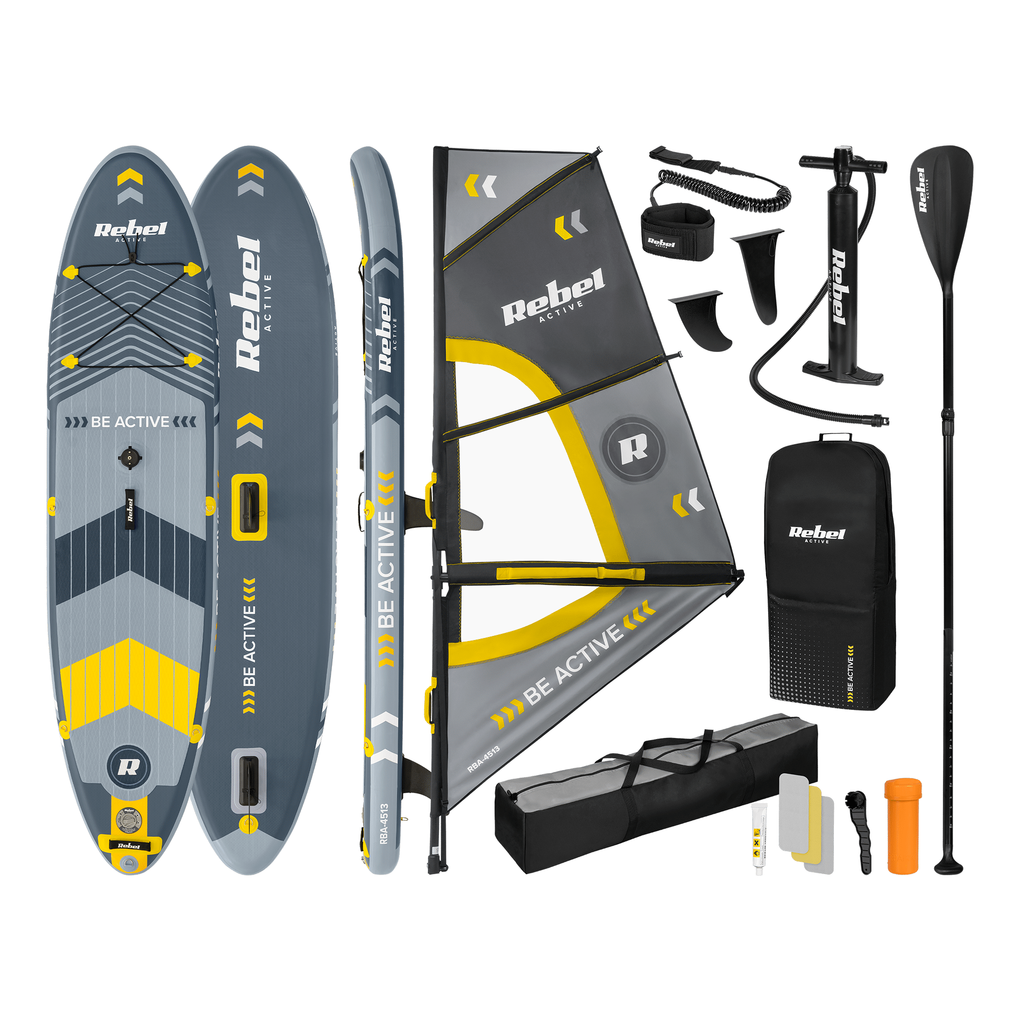 Надувна SUP-дошка з парусом Rebel RBA-4513 комплект 305 см