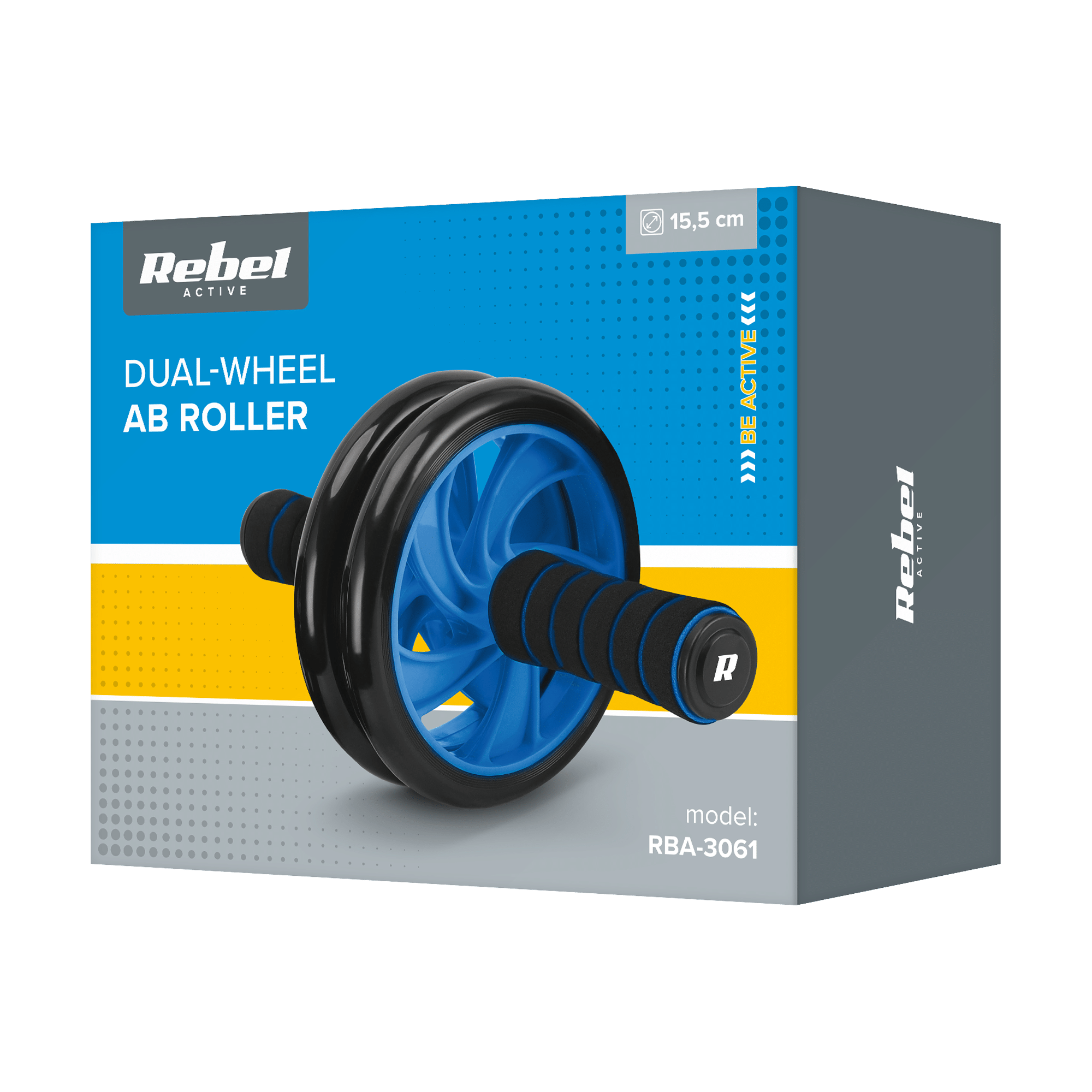 Ролик для вправ на прес REBEL RBA-3061 ACTIVE AB Wheel AB-2 - Зображення 7