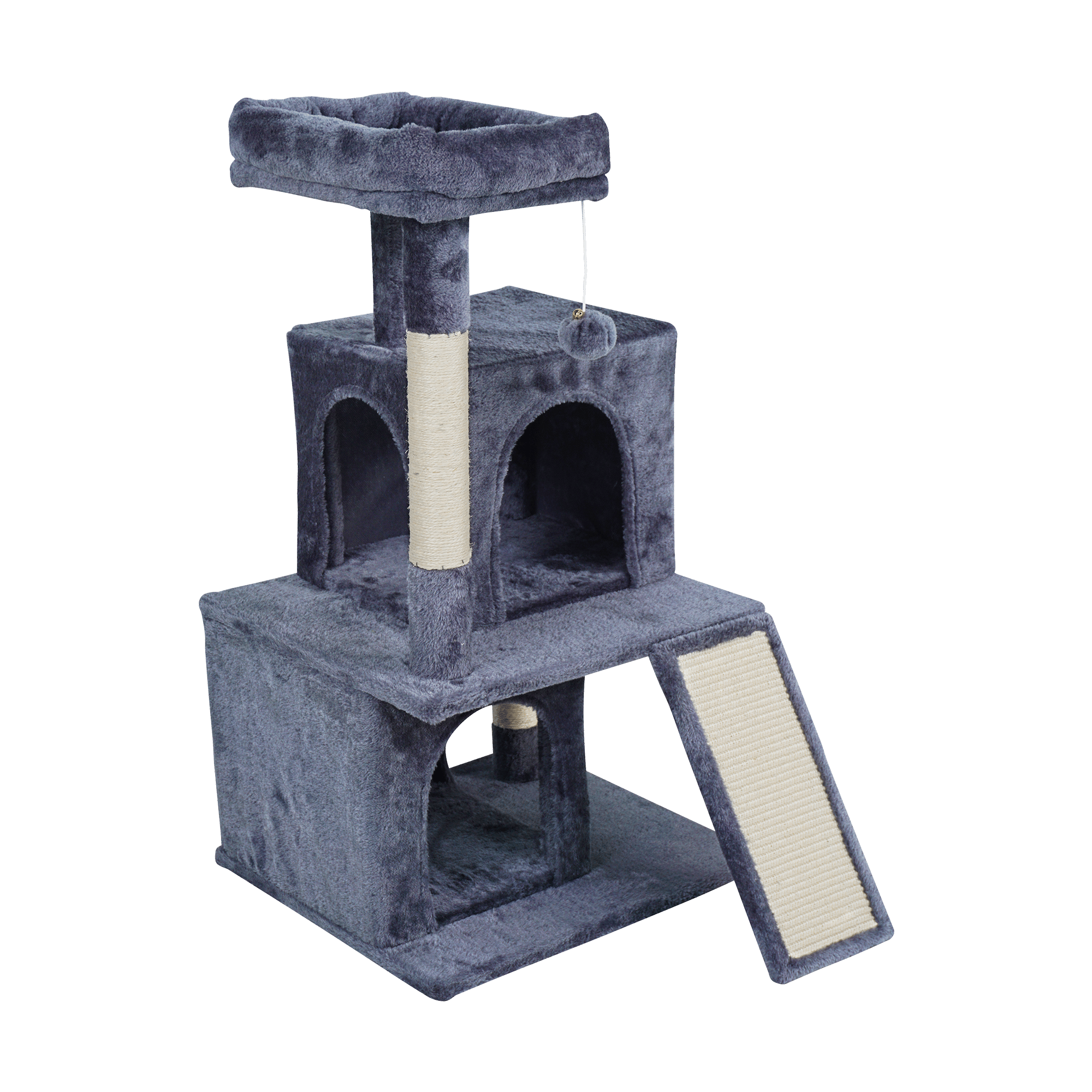 Кігтеточка для кота 49x46x91 cм ,темно-сіра, REBEL ANIMALS RA-1005