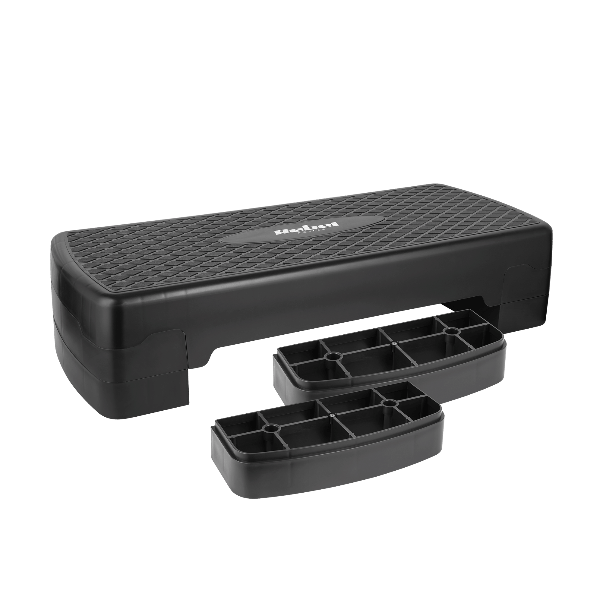 Степ-платформа REBEL ACTIVE RBA-3227-BK 3 рівні, 68 см, чорний - Зображення 4