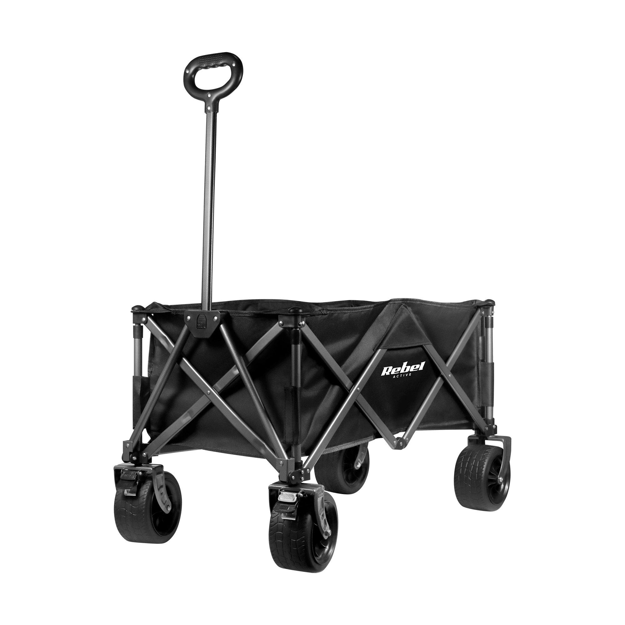 Складаний візок Rebel Active RBA-5503 що складається всередину 150 л, 100 кг - Зображення 4