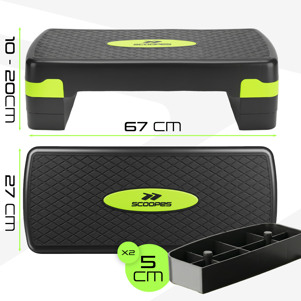 Степ-платформа Scoopes BodyStep Basic 3 рівні 120кг(115159) - Зображення 3