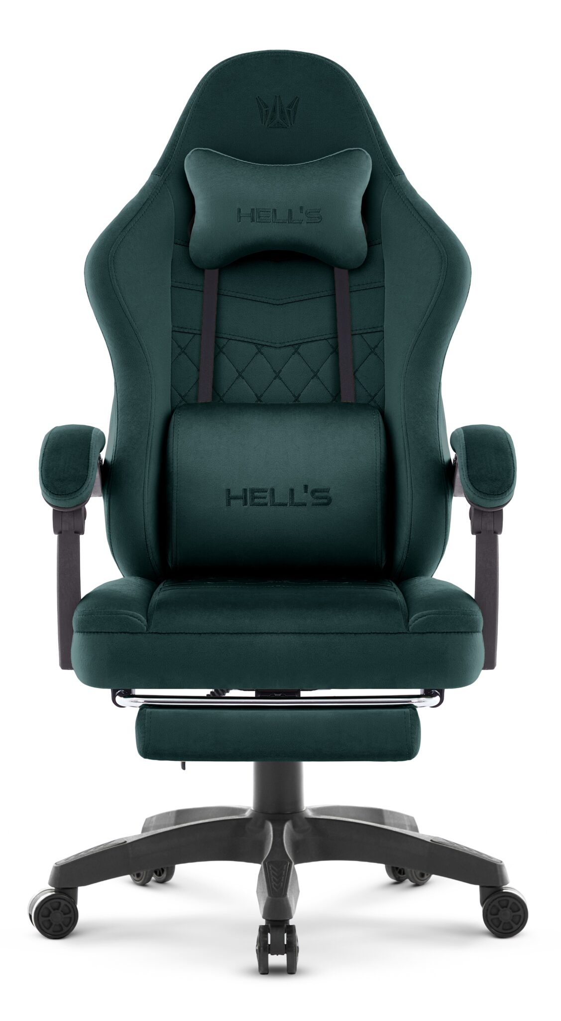 Геймерське крісло Hell's Chair HC-1015 Green велюр - Зображення 2
