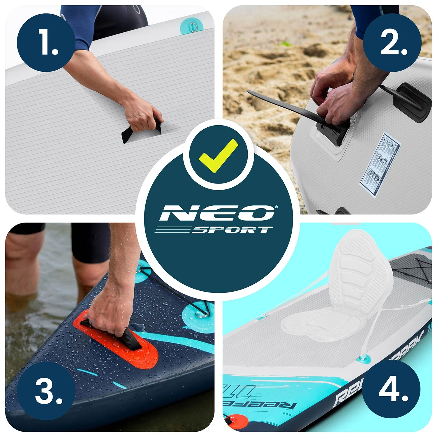 SUP-дошка Reefbreak 350×81×15 см Neo-Sport 170312 - Зображення 10